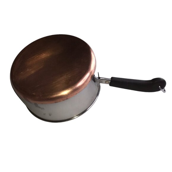 Revere Ware Small Saucepan Pan Pot Copper Bottom with Clear Glass Lid, 2 Qt - Picture 4 of 16